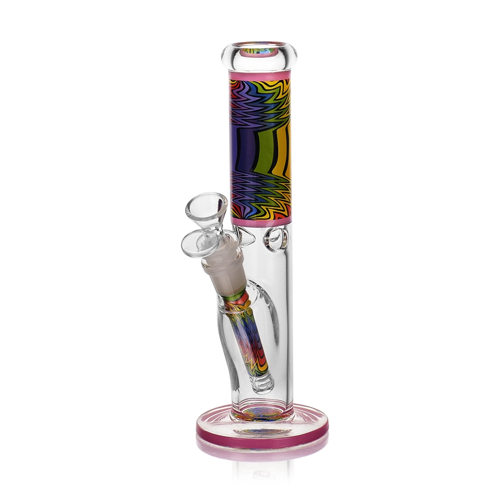 Esigo Heady multicolores en verre en verre haut de gamme pipe à eau du tube de droite en verre avec des prix d'usine