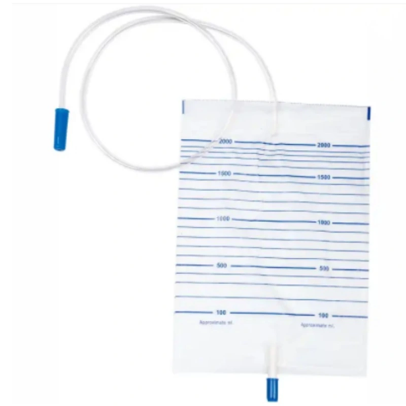 Disposable Collection Urinary Medical Plastic Peritoneal Dialysis Drainage Bags with Screw Valve