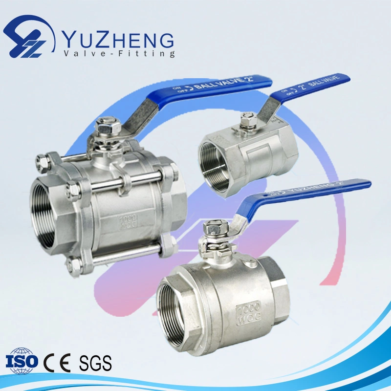 Stainless Steel Float Ball Valve 2PC Thread Industrial Valves with Optional Pad