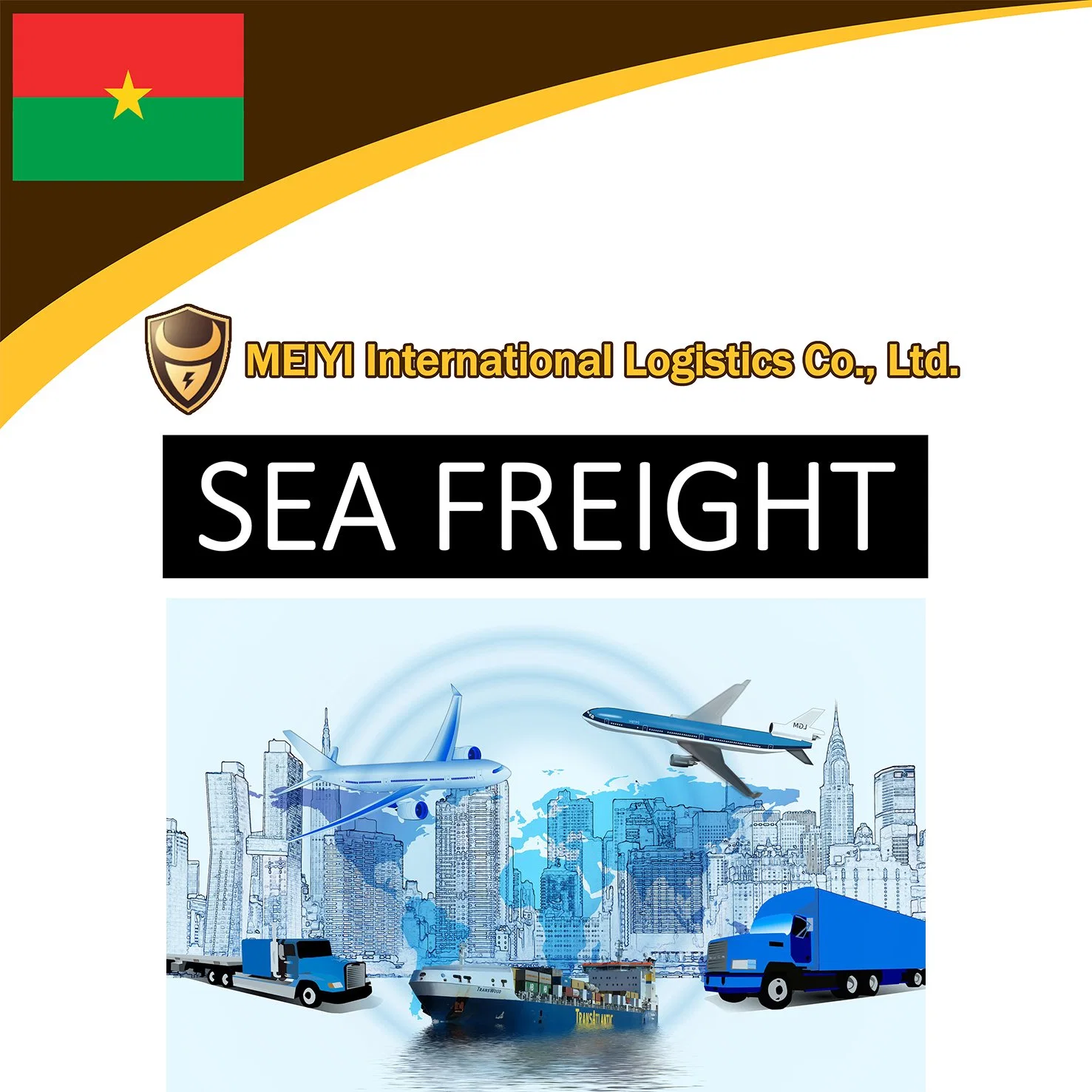 Shipping shipping agent from China to Burkina Faso AND Nigeria international logistics air freight sea freight