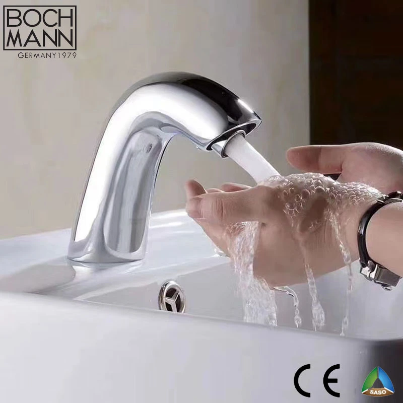 Inductive Sensor Water Tap with Handle Adjusting Hot and Cold Water