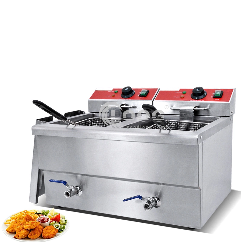 Best Price Catering Equipment Stainless Steel Electric Deep Fryer Machine Commercial Hotel Kitchen Double Side Deep Fryer Pot