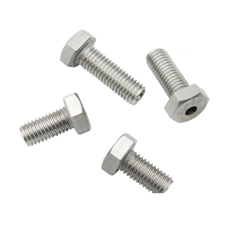 High Precision CNC Machining 304 Stainless Steel Outer Hexagonal Hollow Screw Bolt Mask Machine Full Thread Hollow Screw Accessories M8m10m12m161