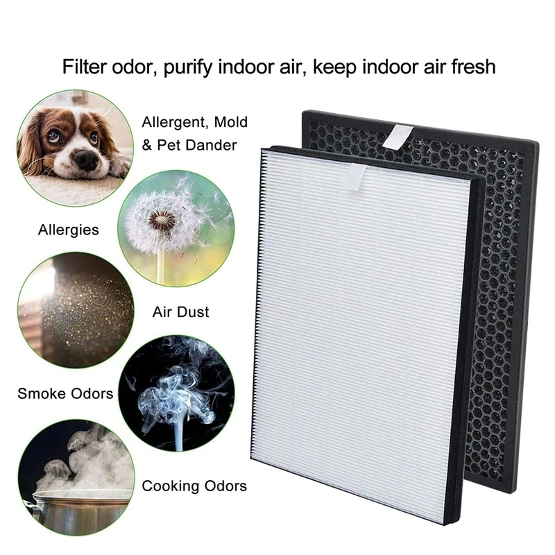 Cardbord Frame 2-in-1 Honeycomb Active Carbon Mini Pleated Air Purifier Panel HEPA Filters