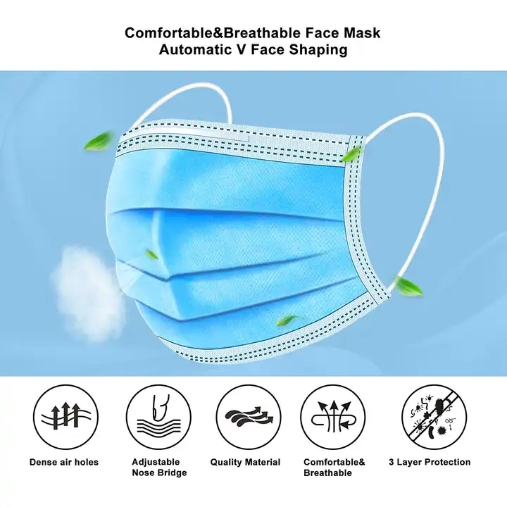 3ply Disposable Surgery Face Protective Mask