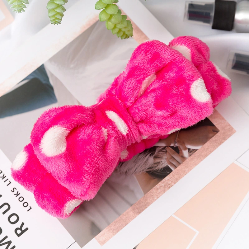 Cute Solid Color Face Wash Hair Accessories