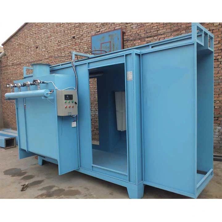 High Efficiency Manual Powder Coating Spray Paint Booth with Recovery System