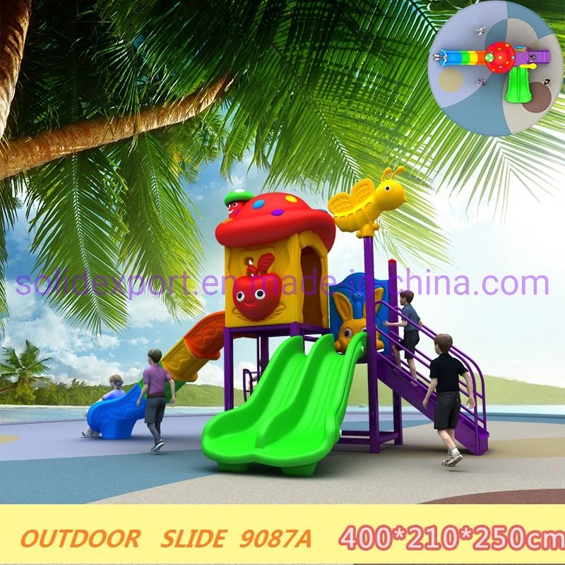 Parc de loisirs Enfants attrayant jardin extérieur Faites glisser l'équipement de terrain de jeu