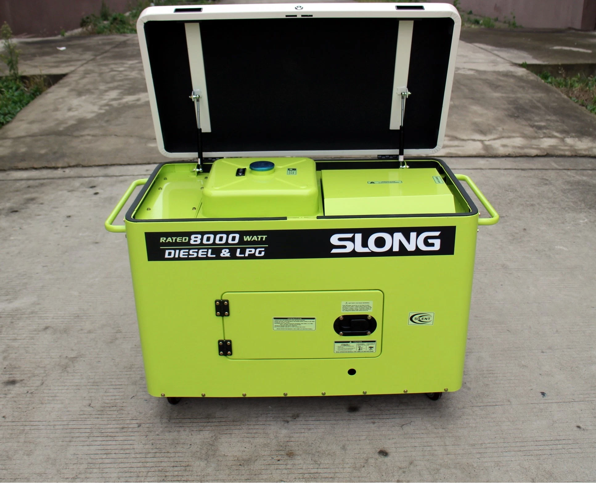 Slong 8000watt Silent Diesel Dual Fuel Generator LPG Natural Gas Generator