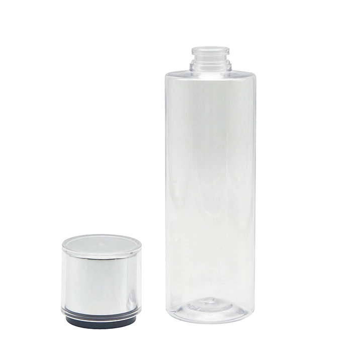 Blue/White, Red/White Glass Bottle Pump Cosmetic Packing Container Bottles with Aluminum Nozzle