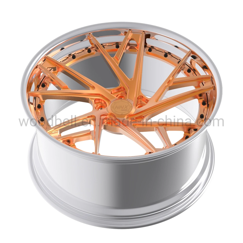 6061 T6 Aluminum Diameter 18 22 23 24 19 20 21 Silver Painted Full Painting Aluminium Alloy Forged Wheels 2PCS Forged Wheel Rims