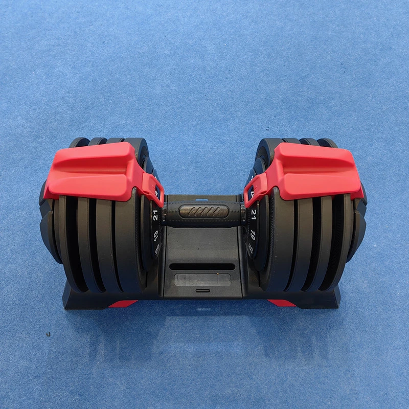 Unisex Black Gym Detachable 18kg Dumbbell Set Green Fitness Equipment OEM Adjustable Dumbbell