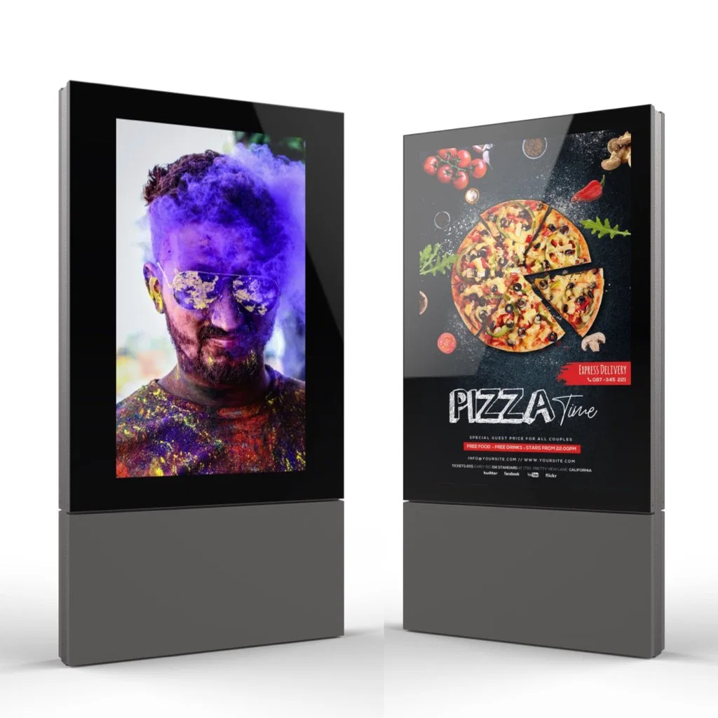 75 Zoll Totem Werbung Digital Signage Outdoor Kiosk Wasserdicht Publicidad Mupi-LCD