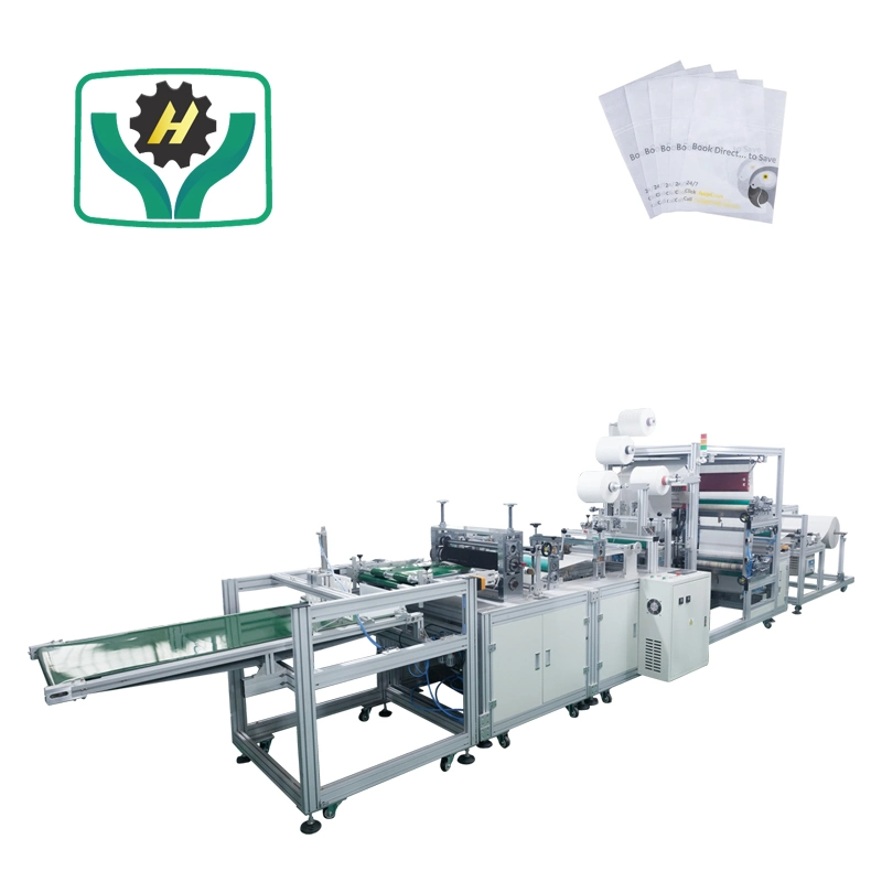 Automatic Logo Printing Non Woven Airline Headrest Cover Making Machine