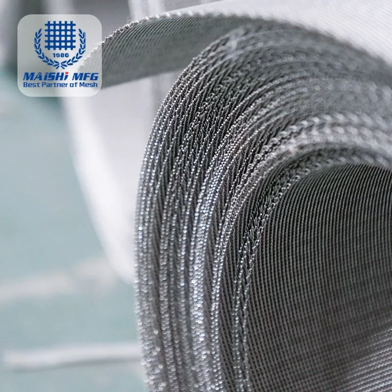 AISI 304 316 316L 50 100 150 Micron Stainless Steel Plain Woven Wire Net Mesh Screen Filter Cloth