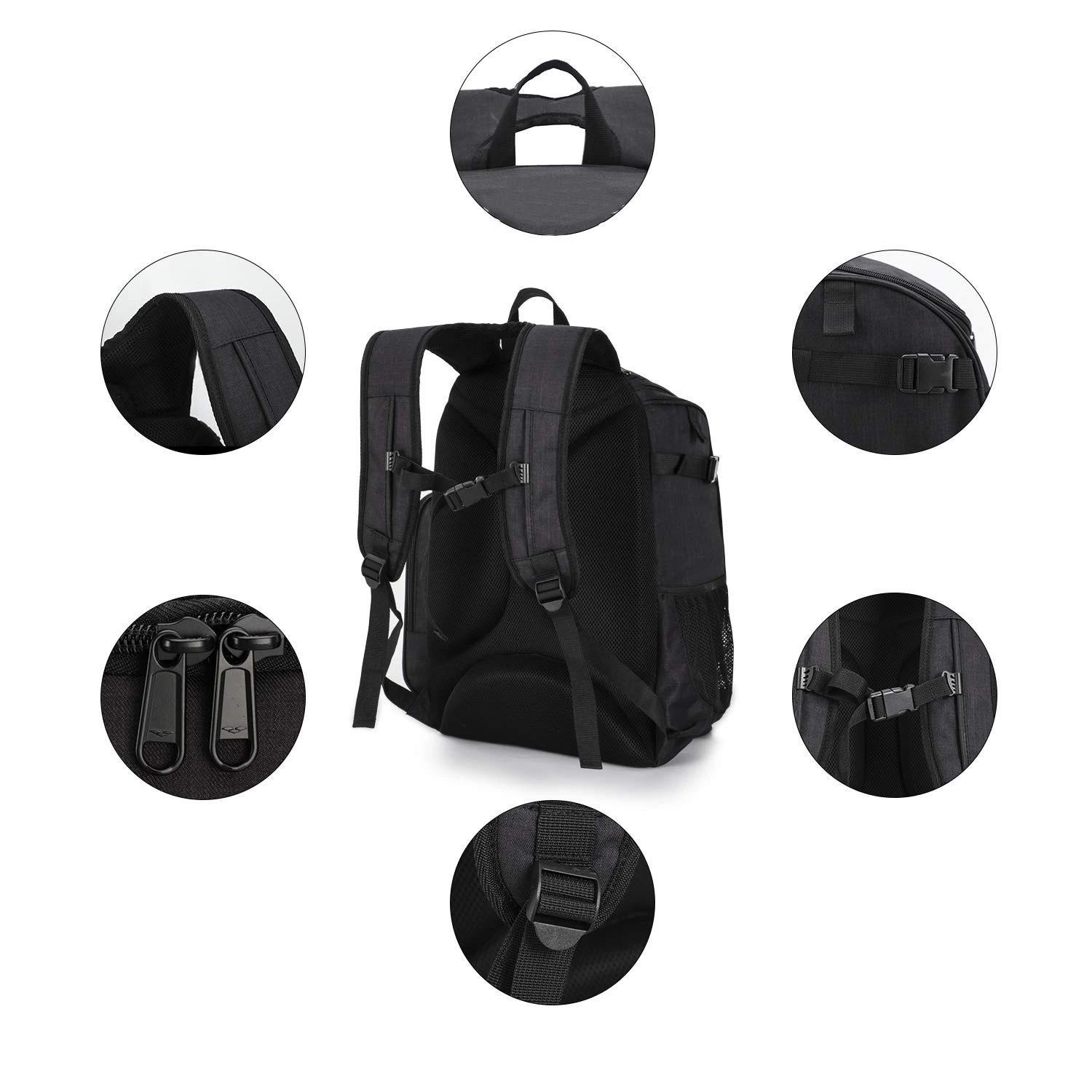 Double Shoulder Outdoor Sports Basketball Football Fitness Storage Bag Pack Backpack (CY3739)