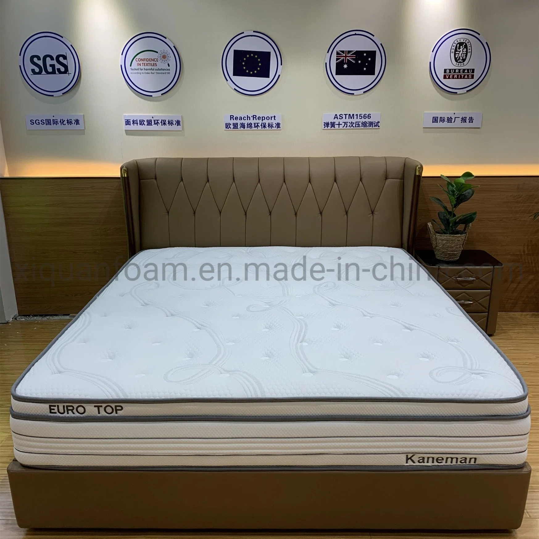 Bed Mattress Pocket Spring Custom Sizes Latex Mattress Vacuum Pack Mattress