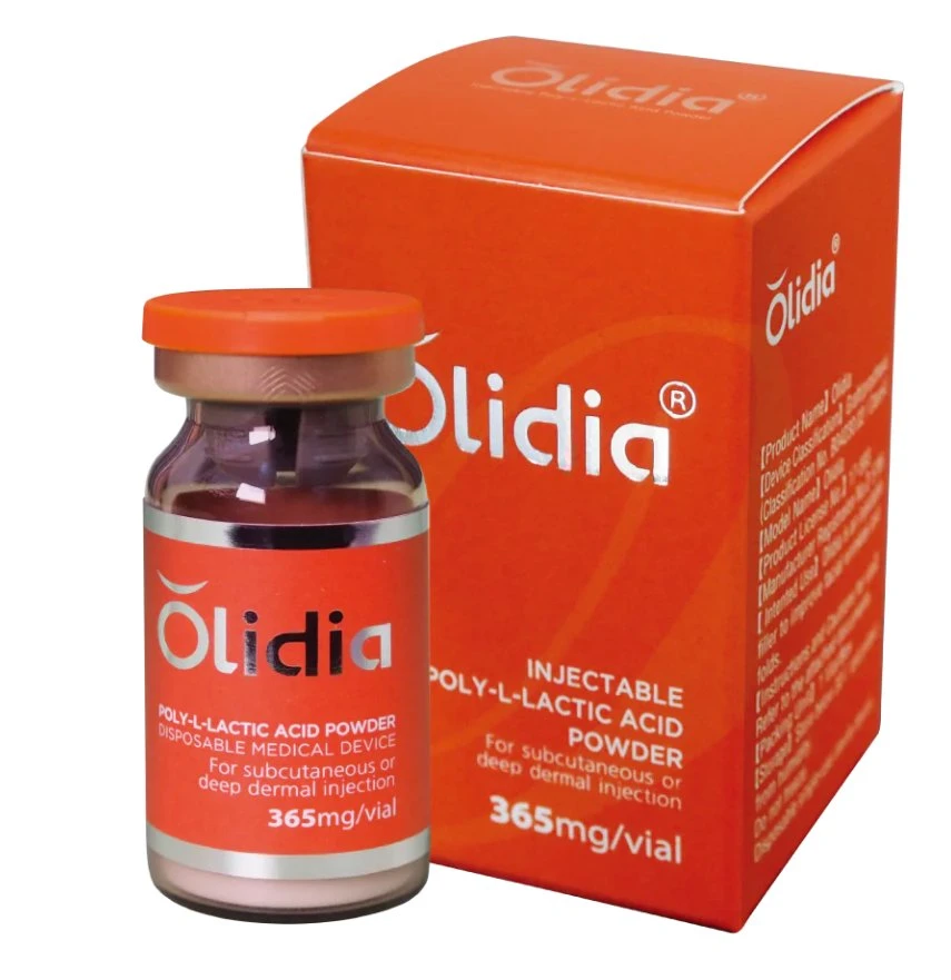 FDA ce Olidia Plla (acide poly-lactique) Le mastic dermique de collagène génère du nouveau collagène Poly acide lactique Plla Remplissage Olidia 365mg