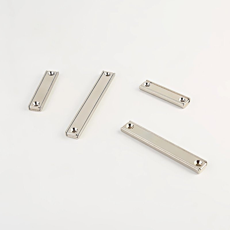 Rectangle Permanent Neodymium Pot Magnets with 2 Counter Sink Holes