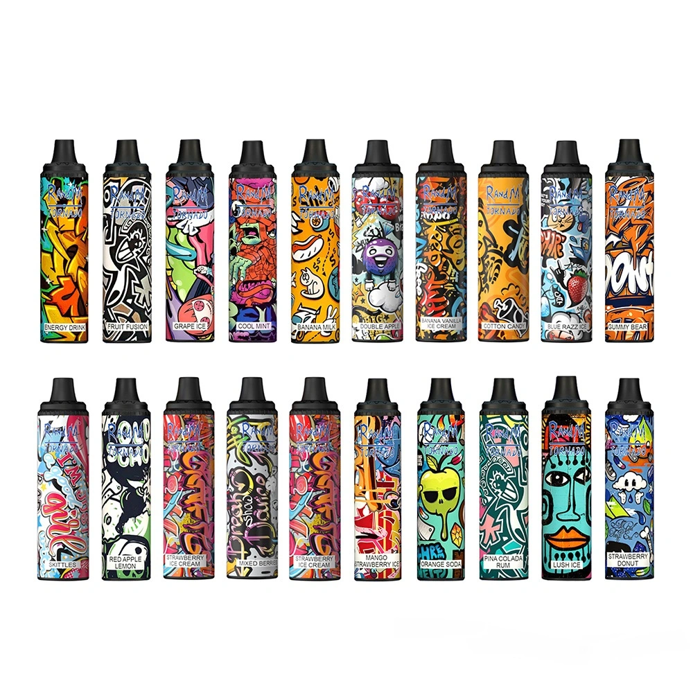 Vente chaude Ecigarette jetable Randm tornade 6000 inhalations avec 20 saveurs