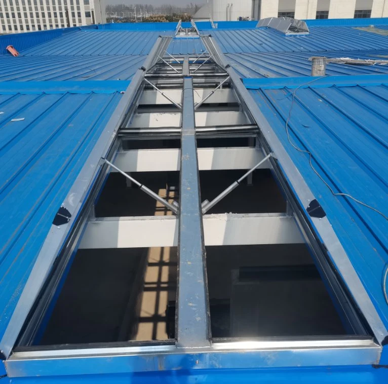 Ventilation Skylight Natural Smoke and Heat Exhaust Ventilation System for Steelmaking Workshop