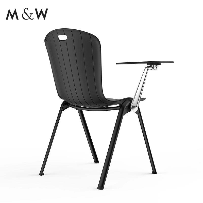 School Furniture Training Meeting Mesh Back Foldable Office Chair with Writing Pad