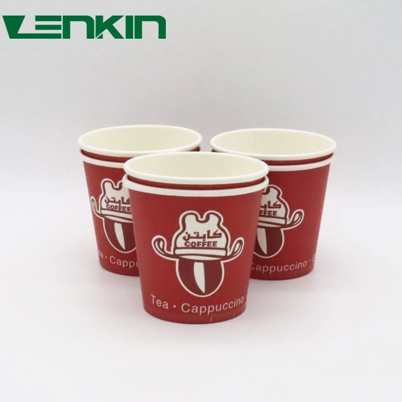 Customized Logo Disposable Eco-Friendly 4oz Hot Drinking Paper Cups