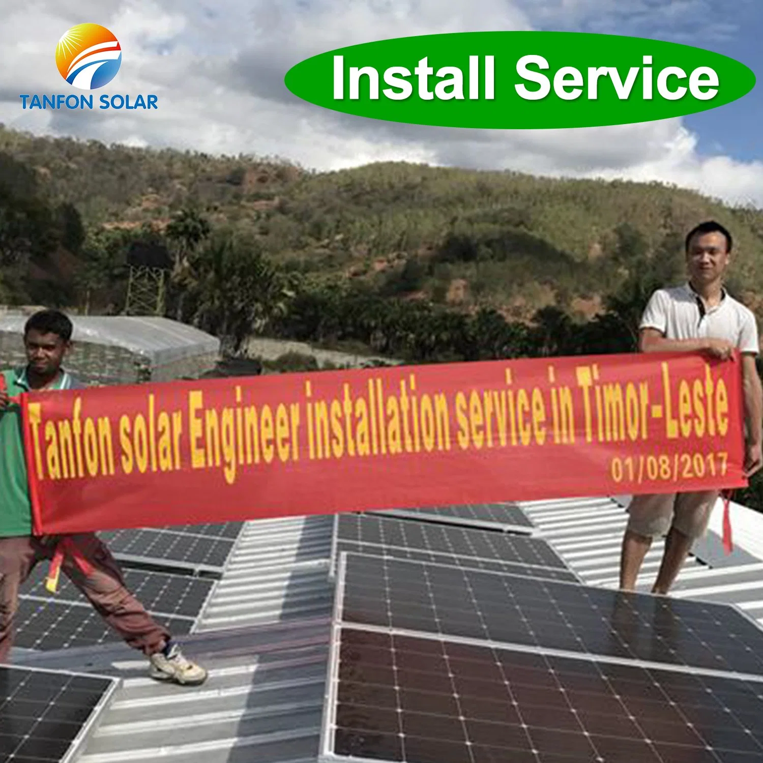 5kw Solar Panel System Power Work in Wind Solar Hybrid Power System