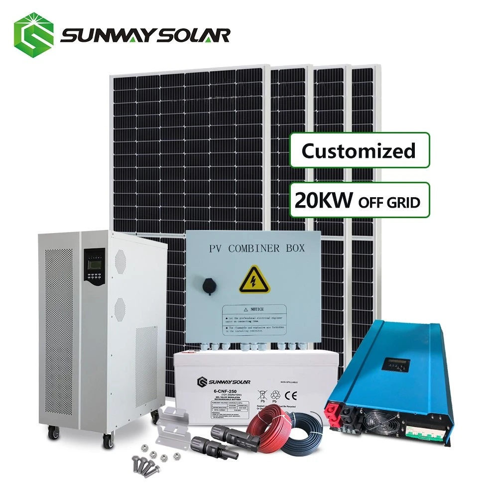Système d'alimentation solaire complet Accueil 10kw15KW Puissance solaire hors système de grille 10kw Kit système d'éclairage solaire pour la maison