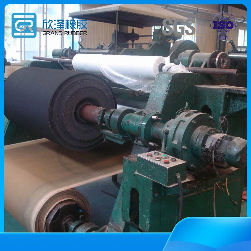 Mining Conveyor Belt Diamond Pulley Lagging Rubber Sheet with Cn Bonding Layer Steel Cord Conveyor Belt