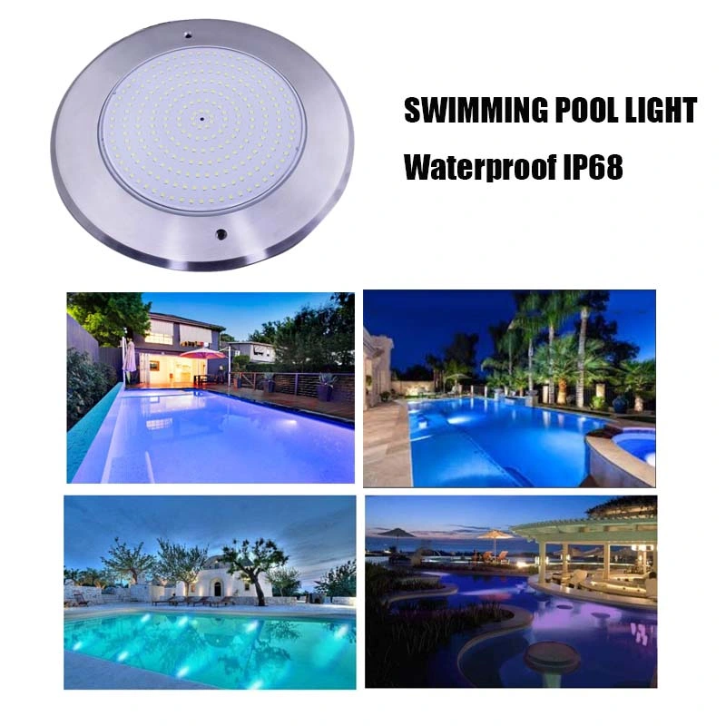 Luces de LED IP68, piscina de natación de la luz subacuática más apartadas con AC/DC 12V DE LA LUZ DE RGB LED de luz LED Sumergible resistente al agua para piscina enterrada