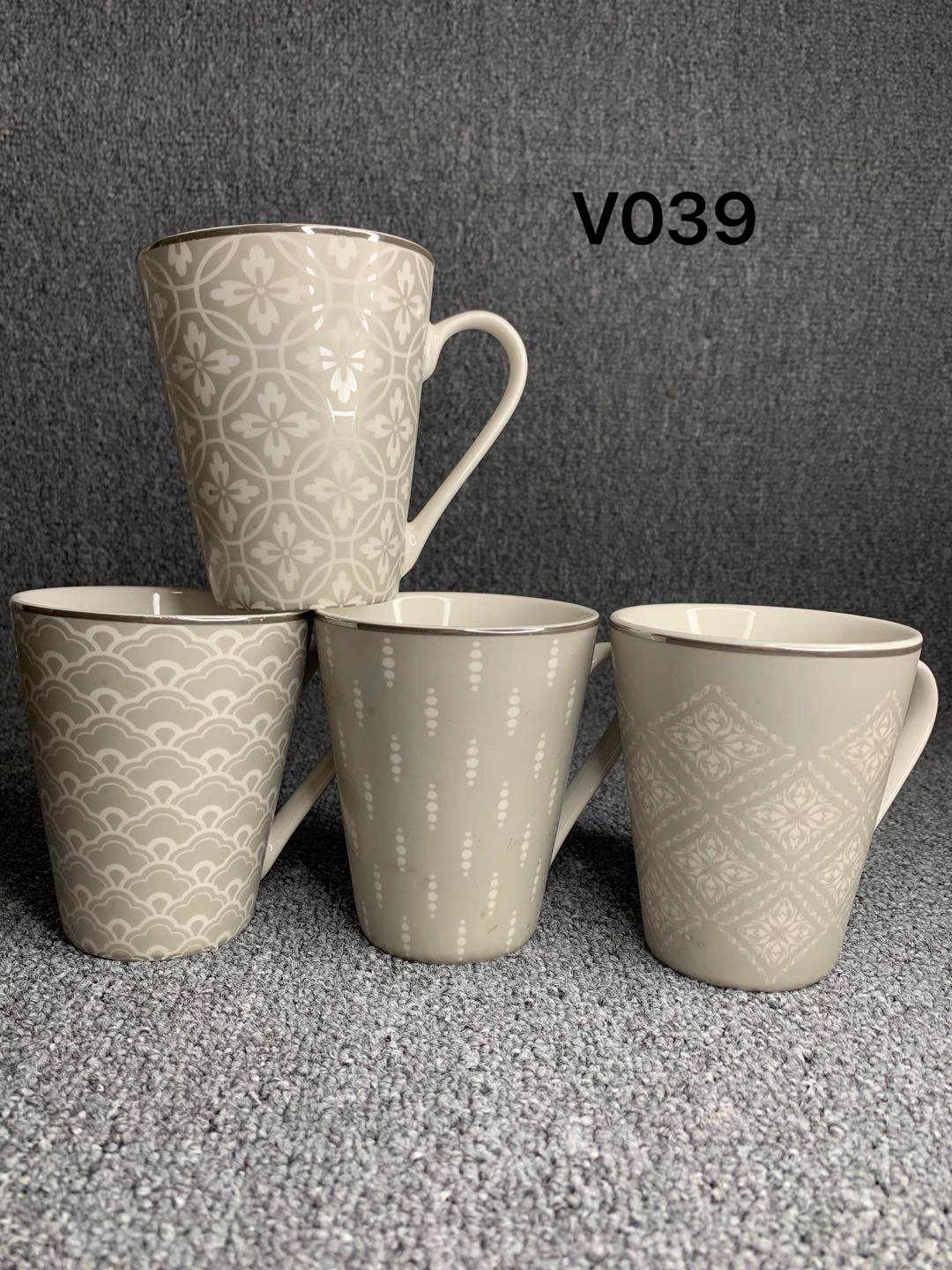 Premium Fancy Mugs Ceramic Coffee Mug Set of 4