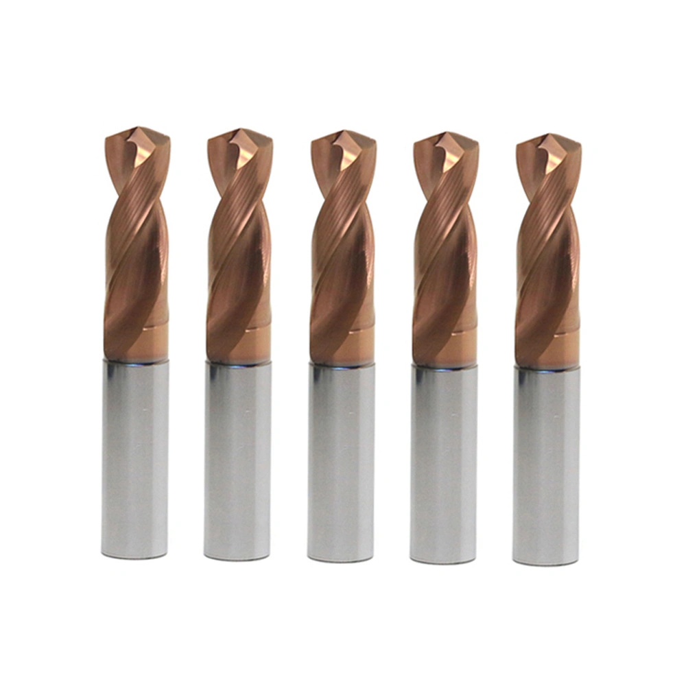 Nano Coating 5xd Solid Carbide Twist Drill Bits for CNC Drilling Tool