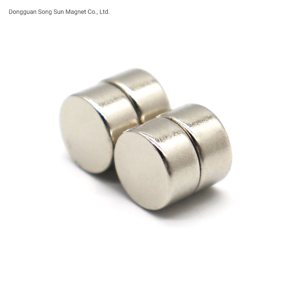 ISO/Ts 16949 Certificated Rare Earth Permanent Coated Mini Cylinder Neodymium Micro Magnet