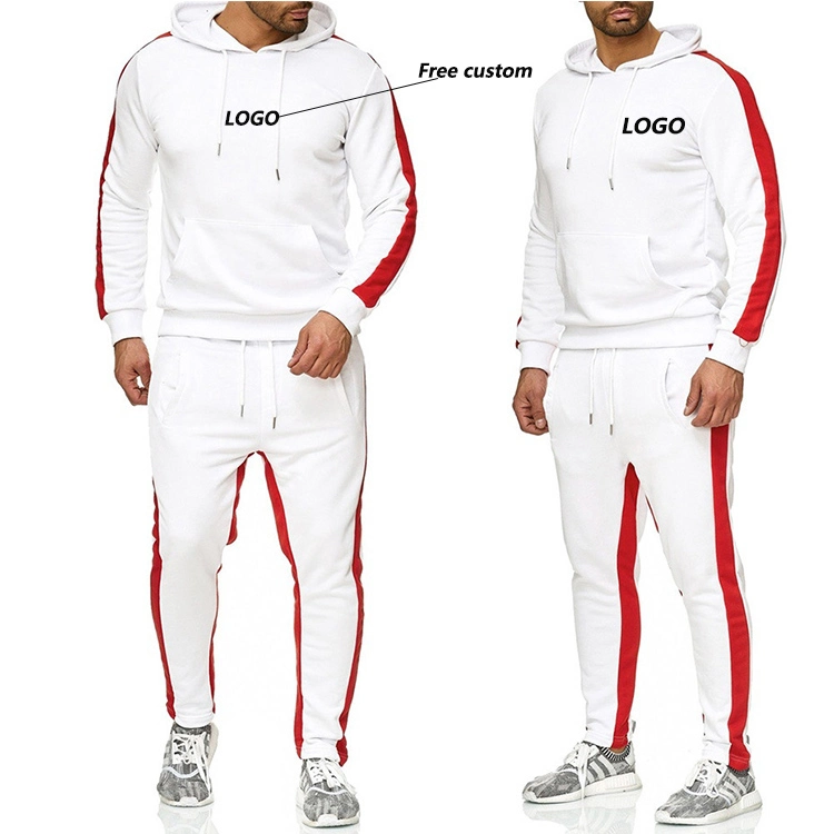 Commerce de gros Plaine de jeux de sports de l'épissure du coton couleur vide survêtement Jogger Mens survêtement personnalisé