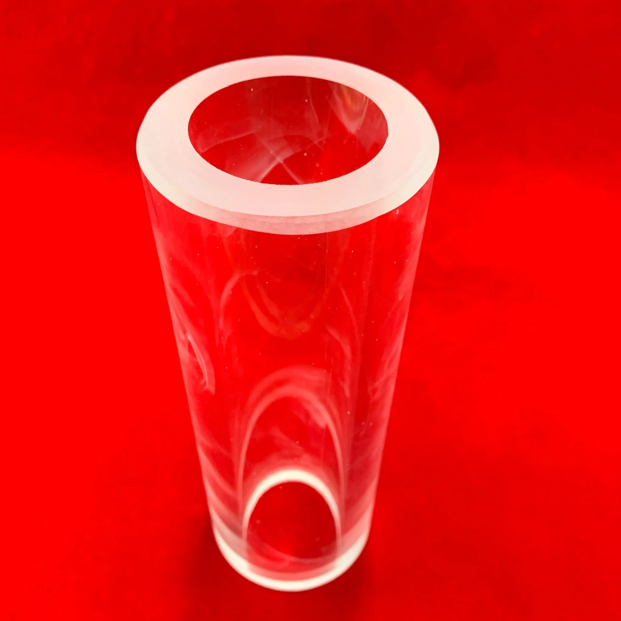 Large Diameter Both Ends Open Customize Thick Wall Clear Silica Quartz Glass Tube for Semiconductor