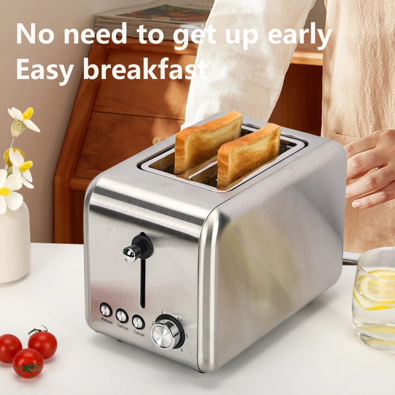 Wide Slot Toaster 4 Slice with Pop up Reheat Defrost Functions, Removable Crumb Tray Toaster