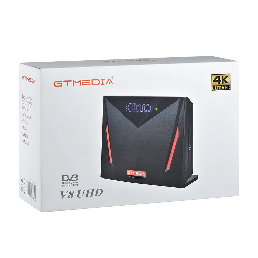 Цифровой спутниковый ресивер GTMedia V8 UHD 4K FTA с разъемом Ca Card Slot DVB S2 T2 C Поддержка IPTV, Youtube, Multi-Stream