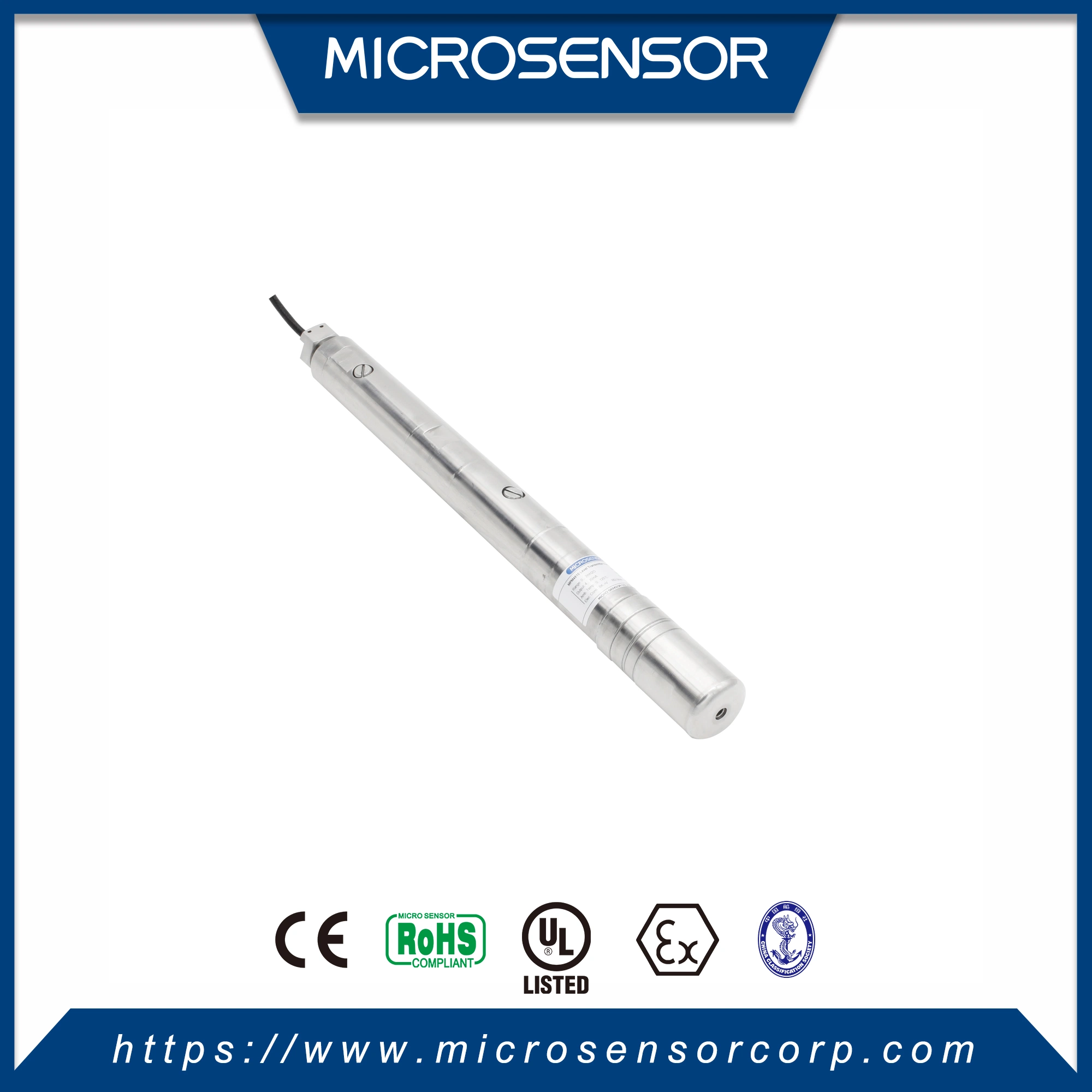 Mikrosensor MPM4810 Hochtemperatur IP68 Füllstandssensor für 125ºC Flüssigkeit