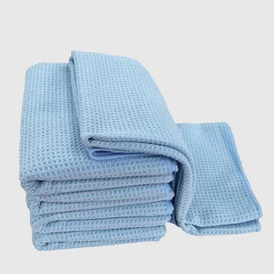 Household Tea Kitchen Car Cleaning Microfiber Waffle Towel