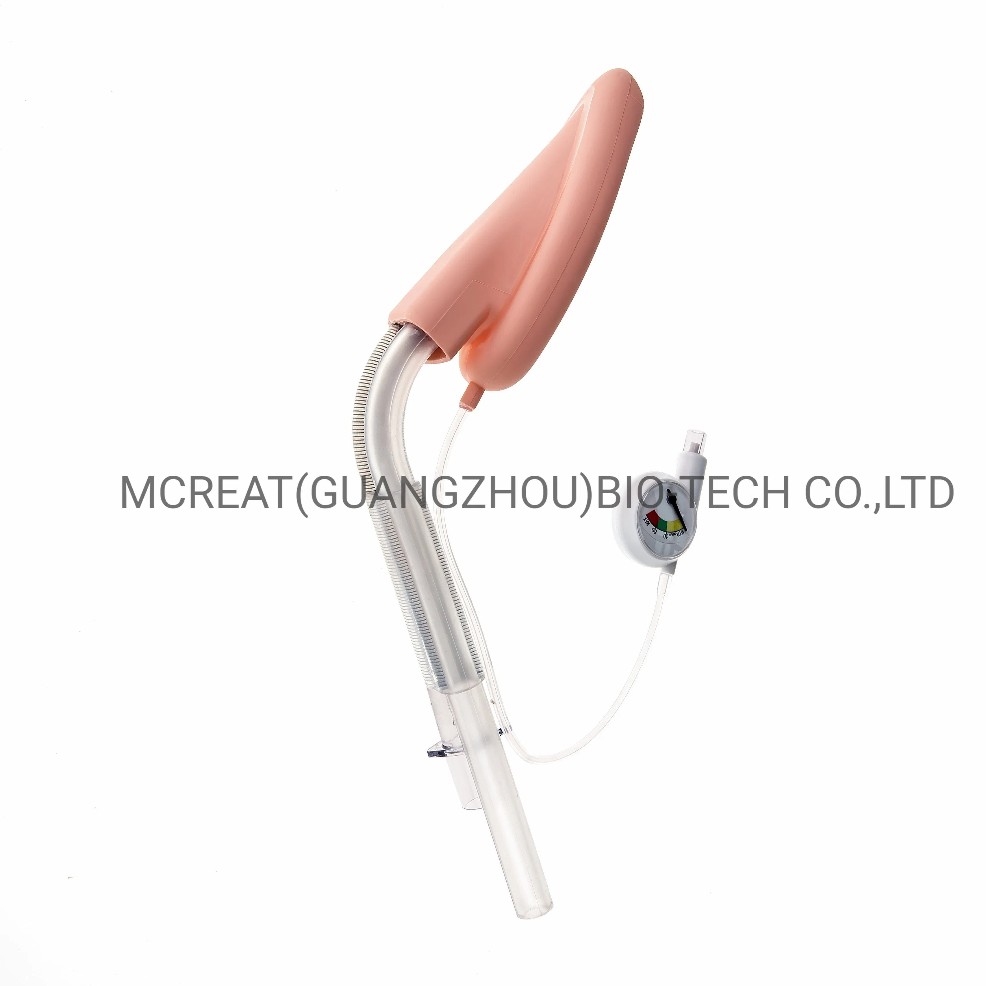 Disposable Medical Reinforced Silicone Double Lumen Laryngeal Mask Airway with Pressure Indicator