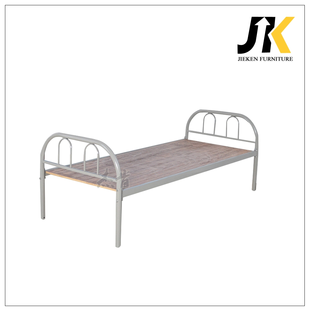 Cama individual de acero sólido de la Escuela de Metal Muebles de dormitorio cama simple