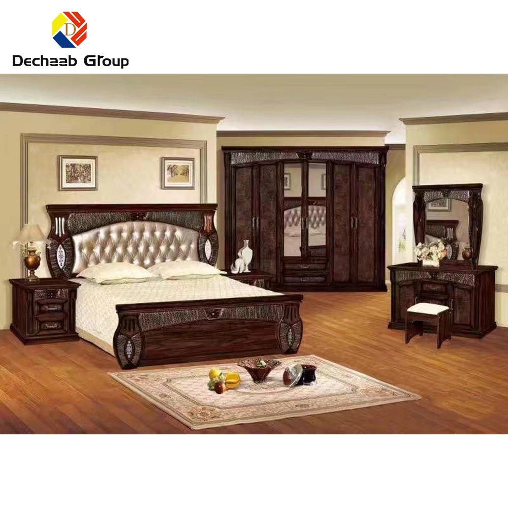 Wooden Frame Furniture Bed Set for Living Room