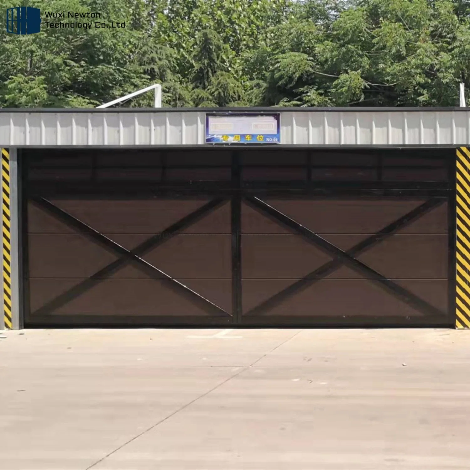 Automatic Lift Overhead Sectional Doors Pedestrian Double Car Garage Gates Residential