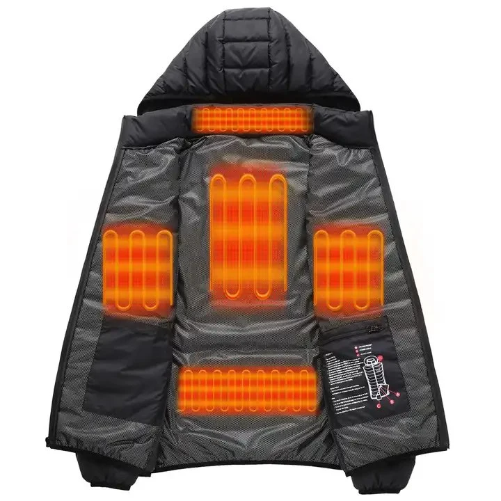 Cotton USB Electrically Heated Jacket Warm Charging Winter Coat