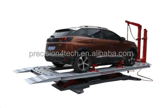 Alineación personalizada de chasis de Marca Precision/4tons Banco de tiro de coche/4000kgs mando a distancia inalámbrico Herramientas de reparación de carrocería automática eléctrica anteriores a 66