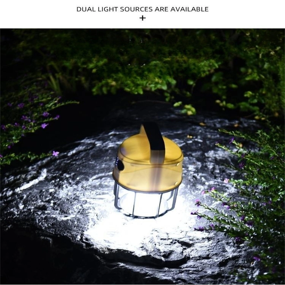 USB Rechargeable Solar LED Camping Light Lantern Hiking Tent Lamp Outdoor