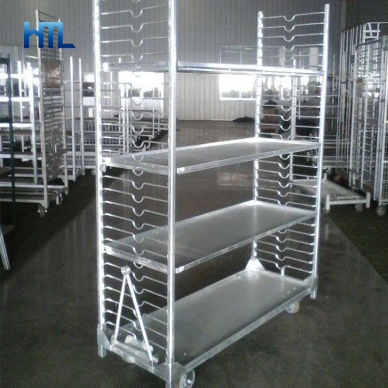 Hot DIP galvanizado vivero de flores de transporte carro para la venta