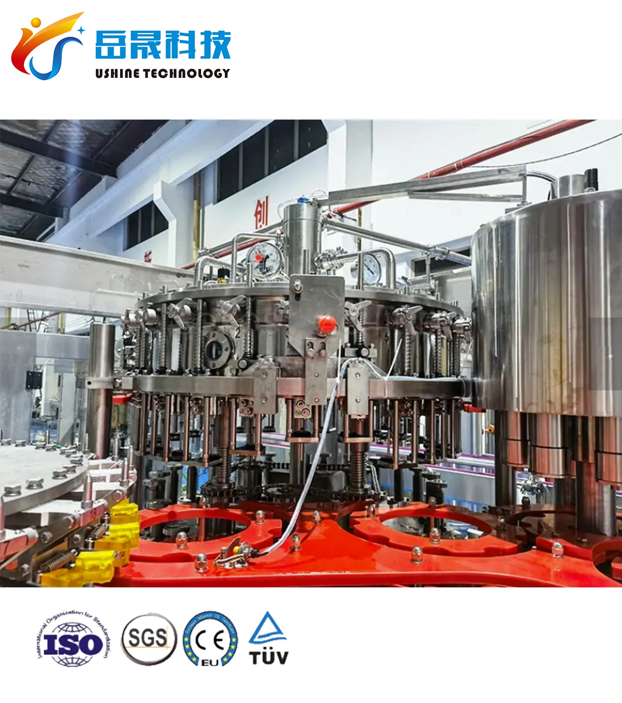 Glass Bottle Carbonated Soft Drink Cola Filling Machine Production Line, Zhangjiagang