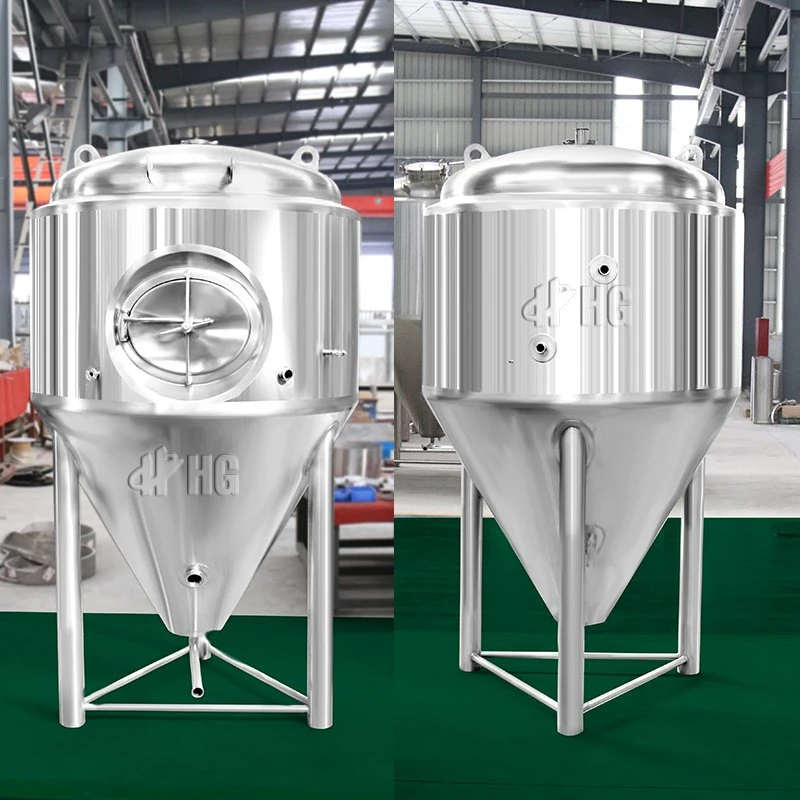 500L Beer Fermentation Tank Stainless Steel Conical Fermenter Brewery Fermenting Vessel